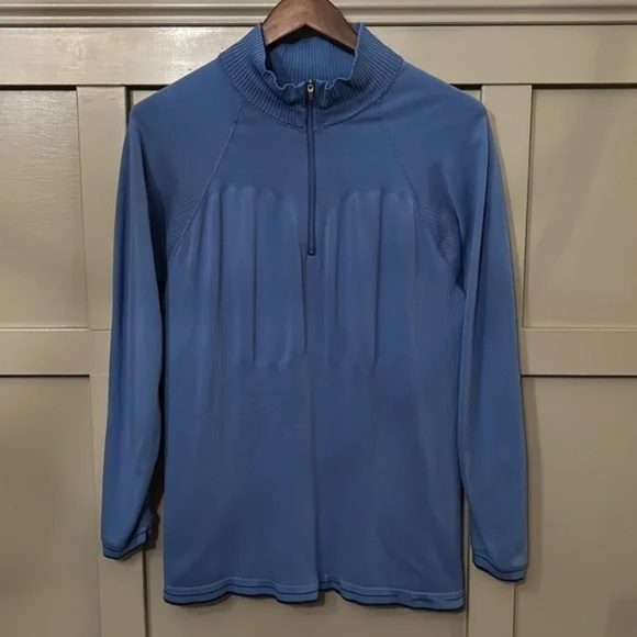 Patagonia Capilene Quarter Zip Pullover Long Sleeve Top Blue Size XL - Picture 1 of 6